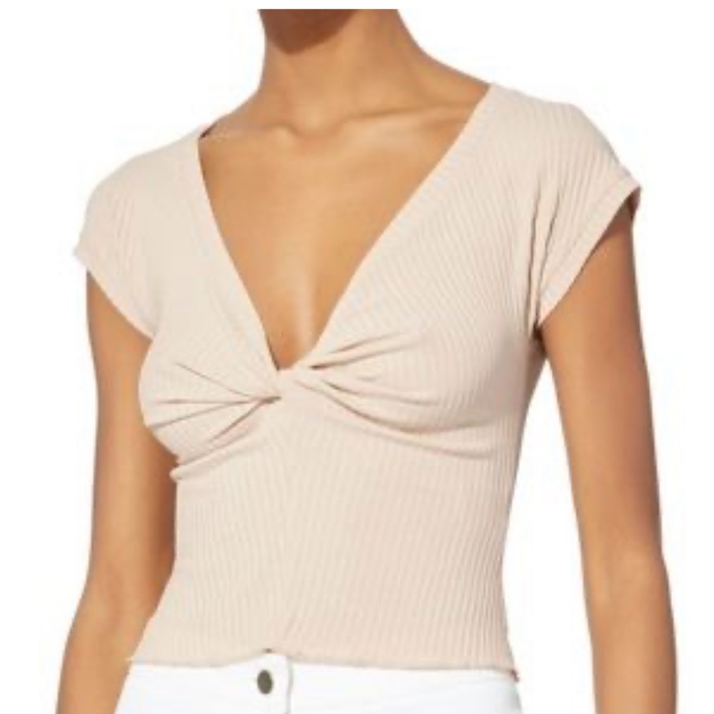 ALC - SABINA TWIST FRONT CROP TOP